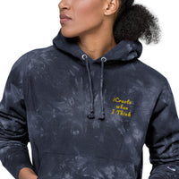 iCreate Unisex Champion tie-dye hoodie